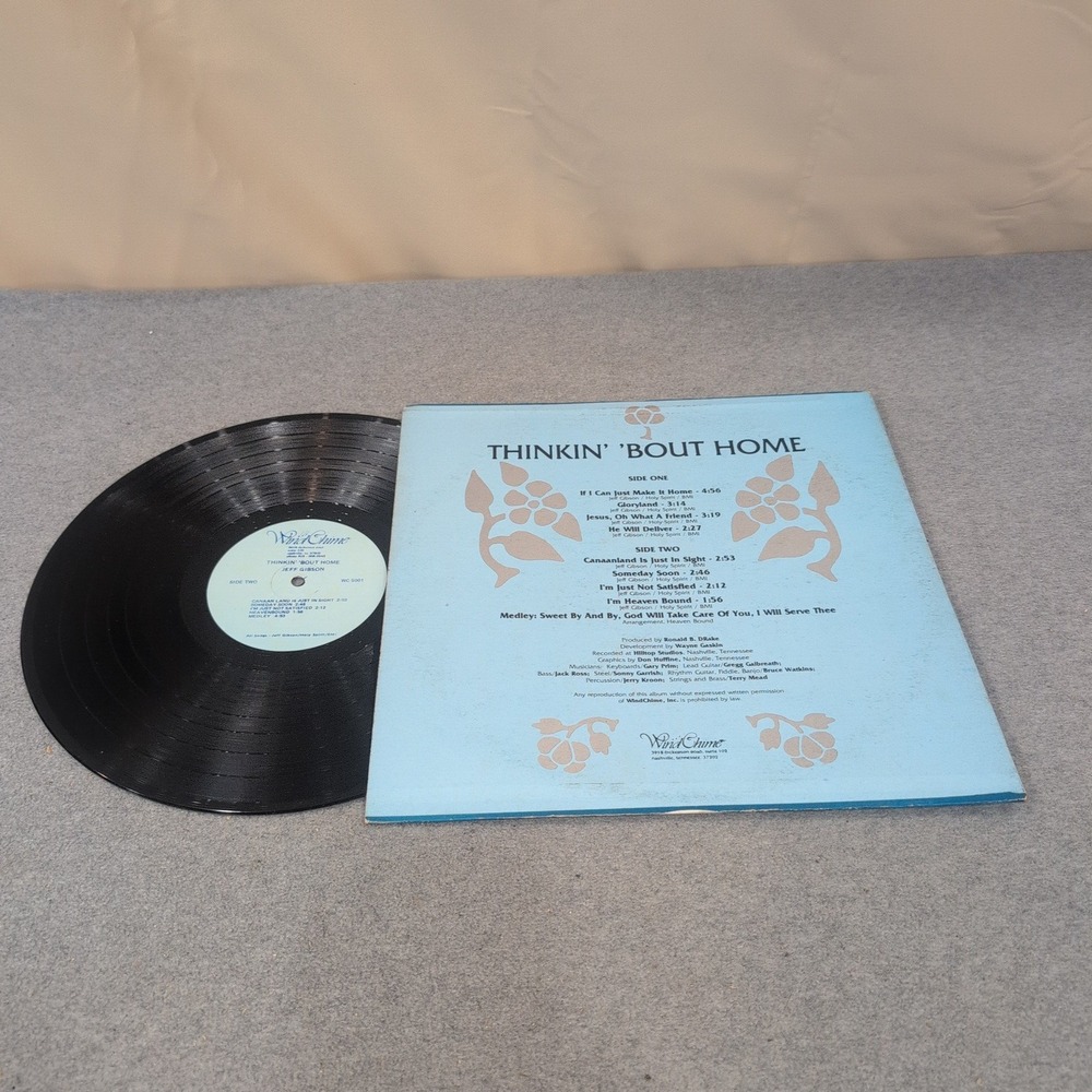 Heaven Bound Thinkin' 'Bout Home Signed Vinyl LP WindChime WC 5001 Gospel - Picture 6 of 6
